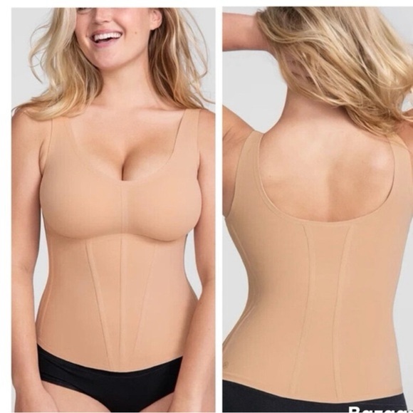 Honeylove Other - Honeylove Boldness Tank Waist Hero Body Sculpting Contour Shape Wear Beige SZ 2X